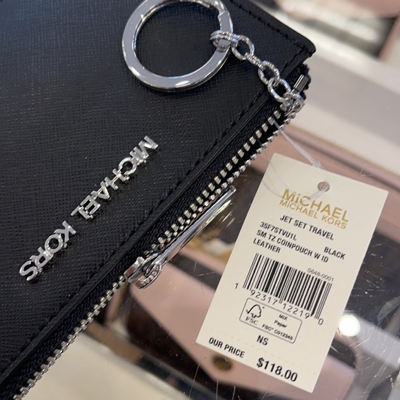 Michael Kors Jet Set Travel Small Leather Top Zip Coin Pouch With ID - Picture 15 of 16